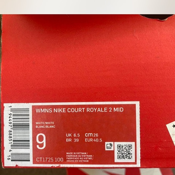 Nike Court Royale 2 Mid in White - Picture 1 of 2
